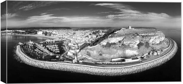 Scarborough Marine Drive Panoramic Canvas Print by Tim Hill