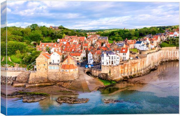 Beautiful Robin Hood's Bay North Yorkshire Canvas Print by Tim Hill