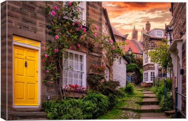 Robin Hood's Bay ~ Iconic Sunny Place Canvas Print by Tim Hill