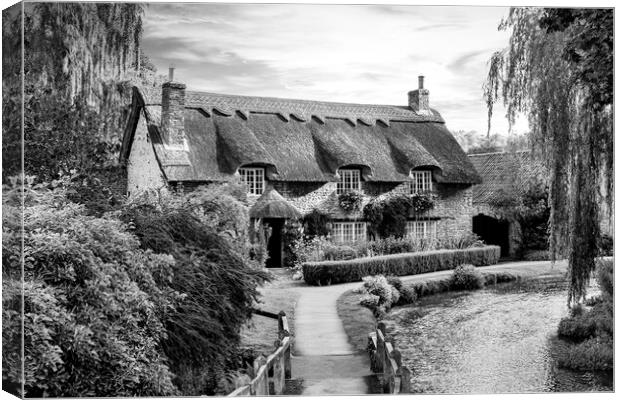 Beck Isle Cottage Black and White Canvas Print by Tim Hill