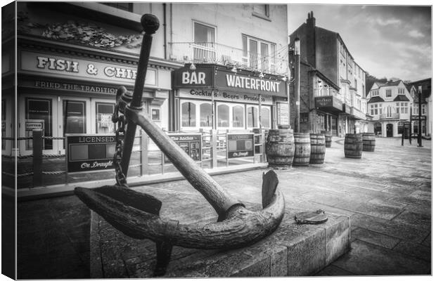 Scarborough Black and White Canvas Print by Tim Hill