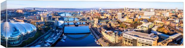 City of Newcastle Panoramic Canvas Print by Tim Hill