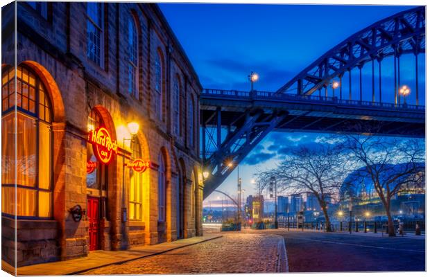 Hard Rock Cafe Newcastle Quayside Canvas Print by Tim Hill