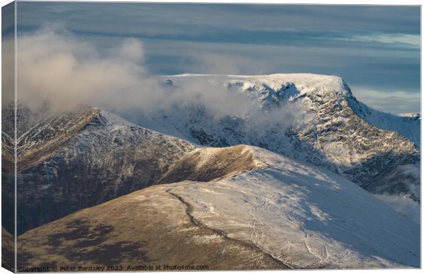 Outdoor mountain Canvas Print by Peter Bardsley