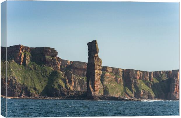 The Old Man of Hoy Canvas Print by Peter Bardsley