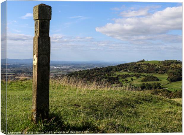 Cotswolds way marker Canvas Print by Martin fenton