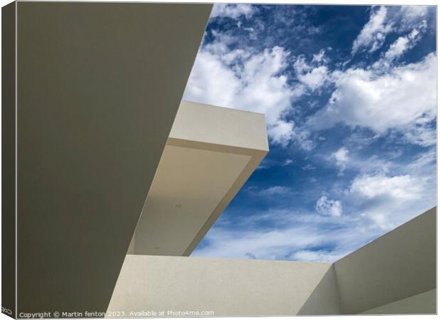 Abstract sky view Canvas Print by Martin fenton