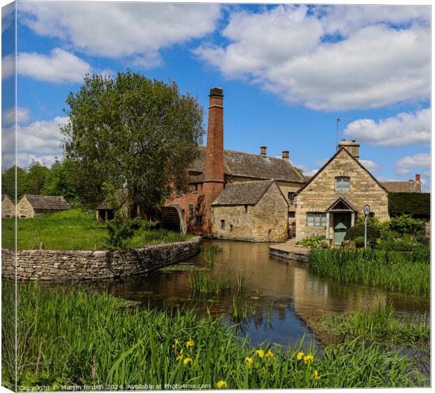 The mill lower slaughter cotswolds Canvas Print by Martin fenton