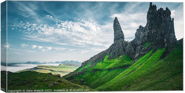 Old Man of Storr Canvas Print by Gary Wolecki