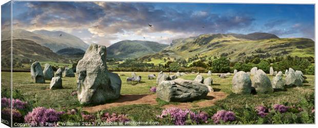 Enchanting Castlerigg Stone Circle Canvas Print by Paul E Williams