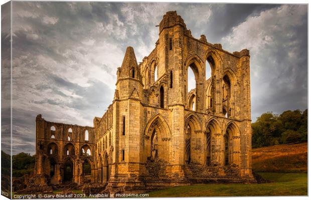 Rievaulx Abbey Canvas Print by Gary Blackall