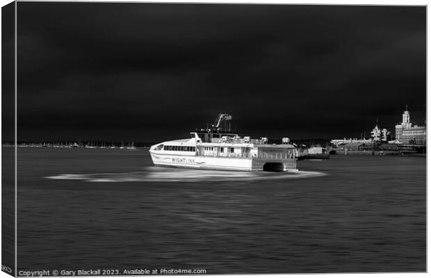 WhiteLink Ferry Portsmouth Canvas Print by Gary Blackall