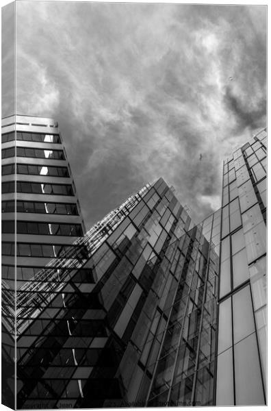 Manchester Architecture Canvas Print by Jean Gilmour