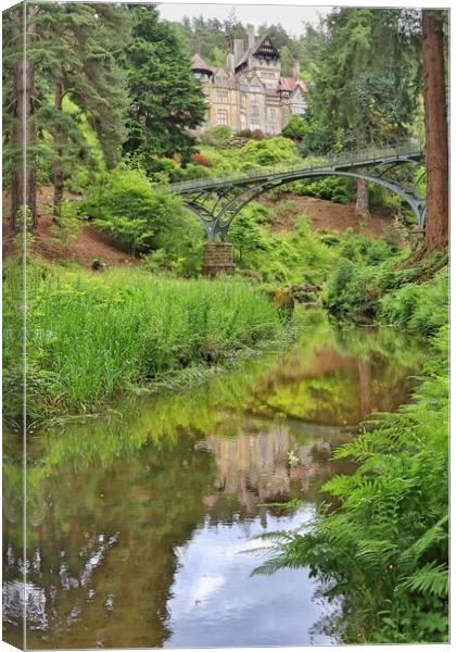 Cragside house Northumberland  Canvas Print by Tony lopez