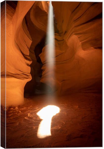 Ray of Light - Upper Antelope Canyon 1 Canvas Print by Matthew McCormack