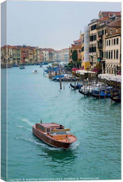 Venice Canal (6) Canvas Print by Matthew McCormack