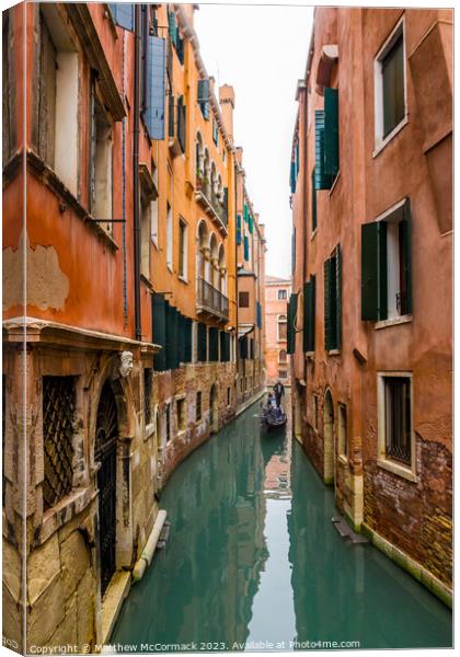 Venice Canal (8) Canvas Print by Matthew McCormack