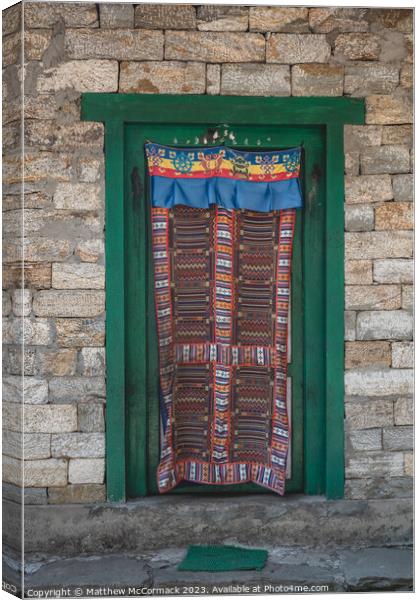 Nepalese Door Canvas Print by Matthew McCormack