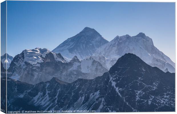 Mount Everest Canvas Print by Matthew McCormack