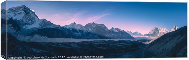 Himalayian Panoramic Canvas Print by Matthew McCormack