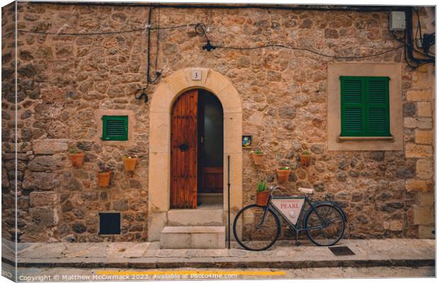 Building doorwindows Canvas Print by Matthew McCormack