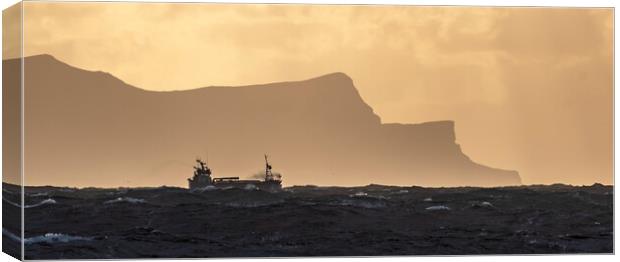 Shetland Trawler Canvas Print by Kevin Howchin