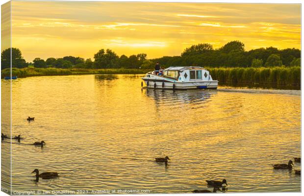 Life on the Broads Canvas Print by Ian Donaldson