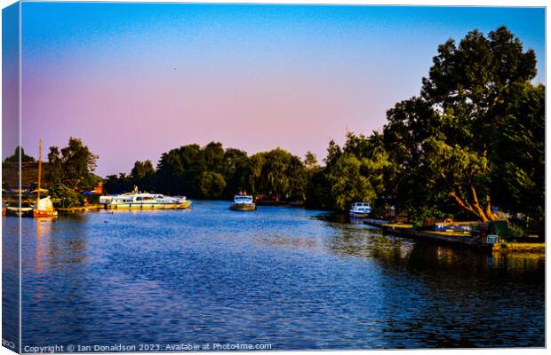 Messing About on the River Canvas Print by Ian Donaldson