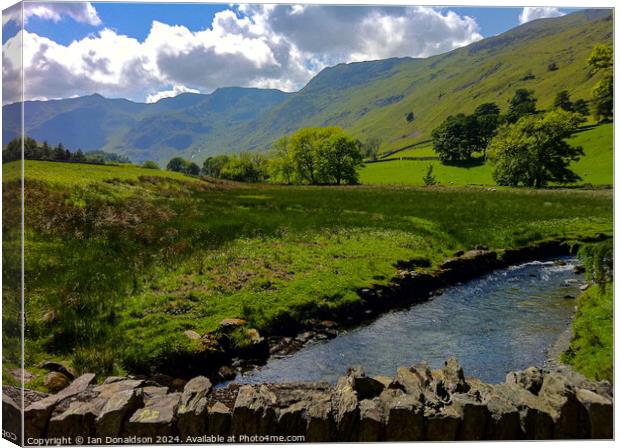 Summer in Cumbria Canvas Print by Ian Donaldson
