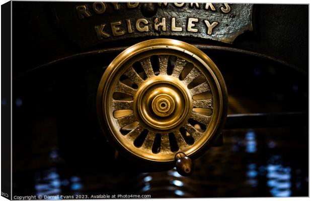 Wheel and Handle Canvas Print by Darrell Evans