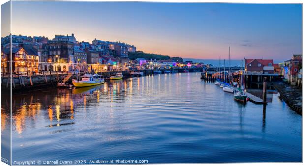 Whitby quayside Canvas Print by Darrell Evans
