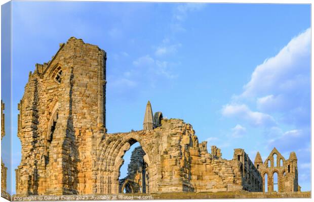 Whitby Priory Canvas Print by Darrell Evans