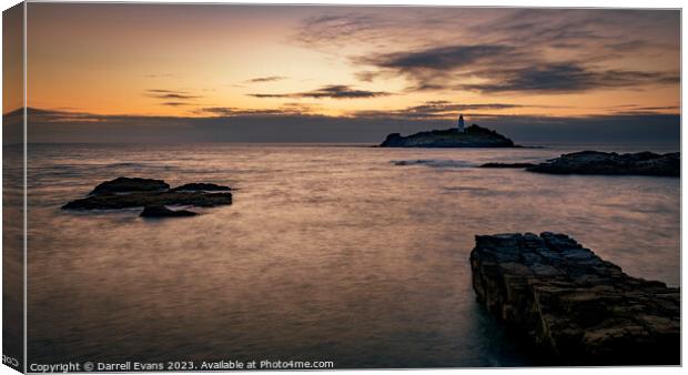 Godrevy Point Canvas Print by Darrell Evans