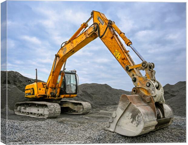 JCB Canvas Print by Darrell Evans