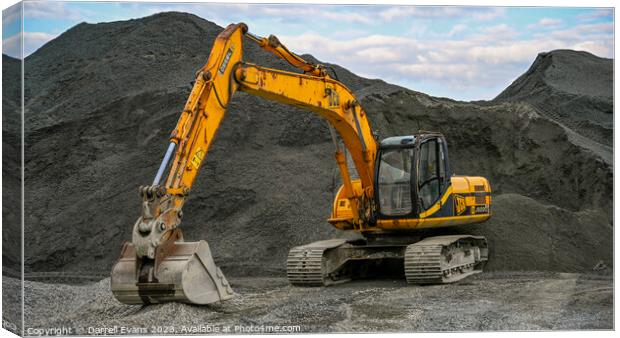 JCB digger Canvas Print by Darrell Evans