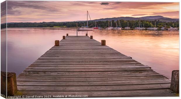 Sunset at Ambleside Canvas Print by Darrell Evans