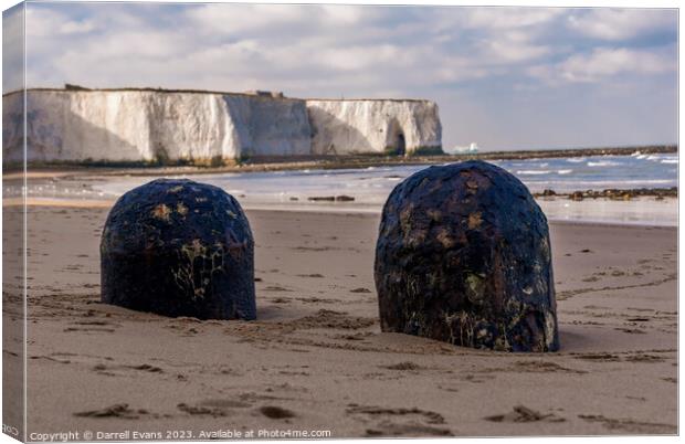 Beach at Kingsgate Bay Canvas Print by Darrell Evans