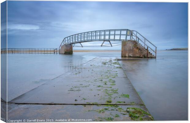 Path to Belhaven Bridge Canvas Print by Darrell Evans