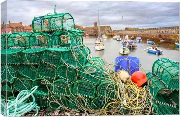 Dunbar Harbour Canvas Print by Darrell Evans