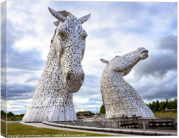 The Kelpies Canvas Print by Darrell Evans