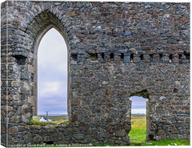 Building arch Canvas Print by Darrell Evans