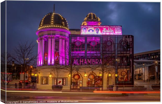 Alhambra Theatre Canvas Print by Darrell Evans