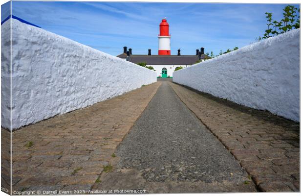 Path to Souter Lighthouse Canvas Print by Darrell Evans