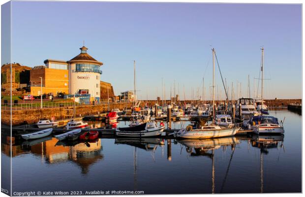 Whitehaven Marina Sunrise Canvas Print by Kate Wilson