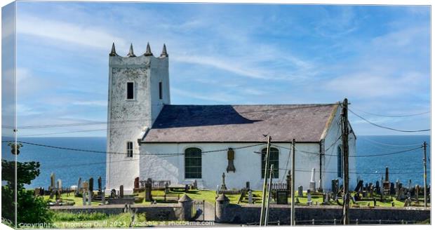 Ballintoy Church of Ireland, Co. Antrim, Northern Ireland  Canvas Print by Thomson Duff