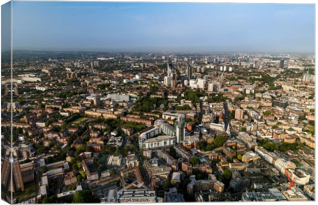 panorama of London from The Shard Canvas Print by Chris Mann