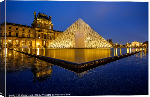 Blue and Gold - Louvre Museum Pyramid 