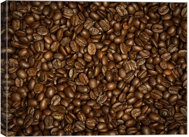 Coffee Beans Canvas Print by Martyn Large