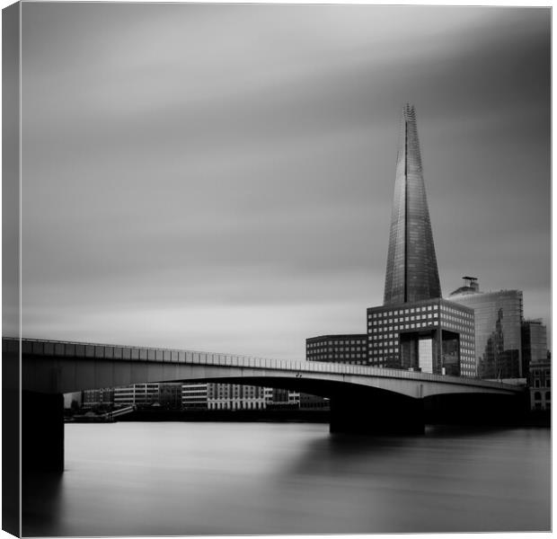 Long exposure of the Shard in London (Castle) Canvas Print by Martyn Large