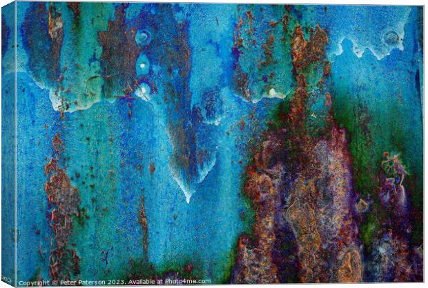 Abstract texture Canvas Print by Peter Paterson